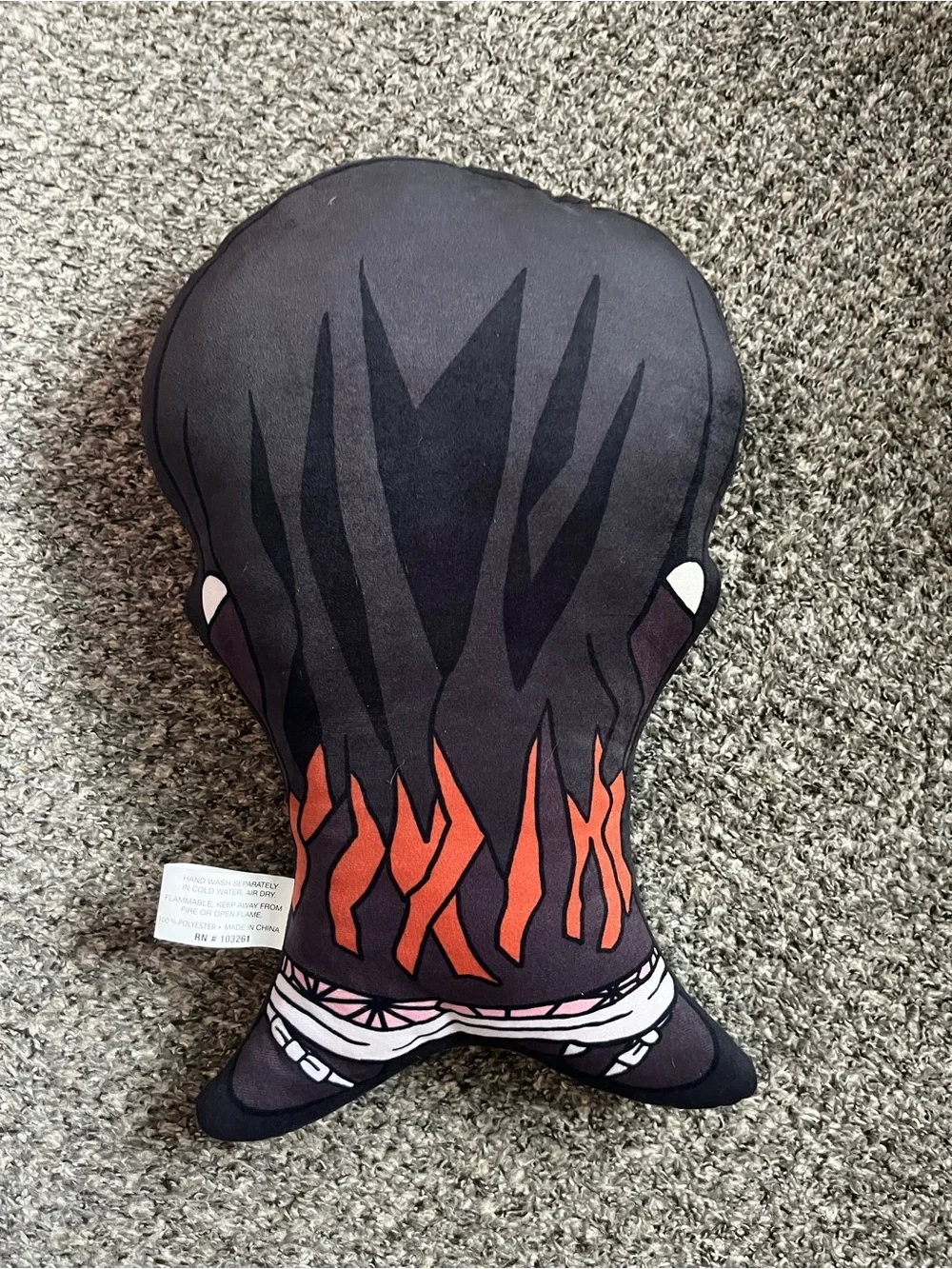 Nezuko Anime Plush Pillow - Pink & Black Kawaii Doll